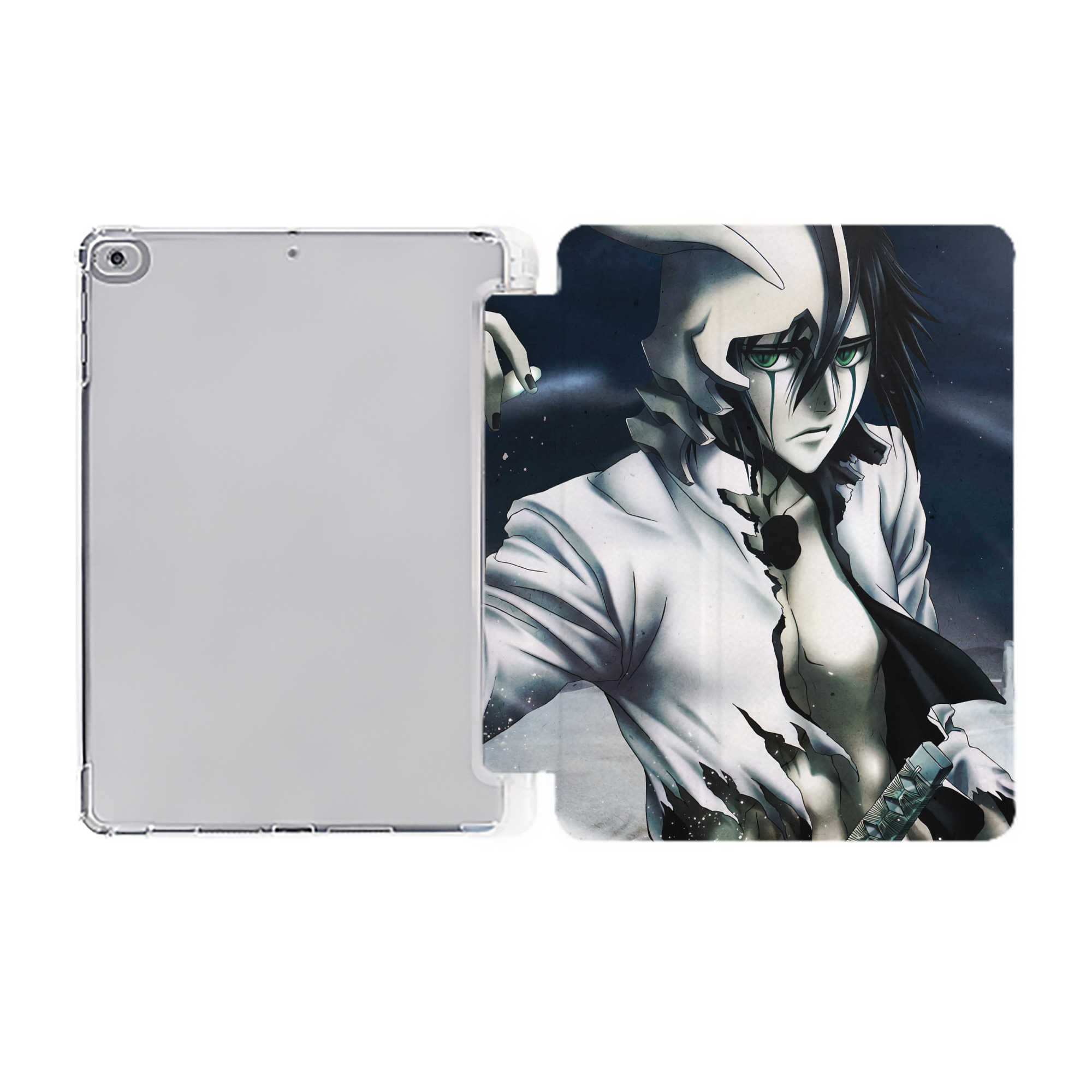 （画像用） ブリーチ BLEACH IPad ケース ペン収納付き 三つ折りスタンド PUレザー×シリコン 対応機種9.5/10.5/10.9インチ